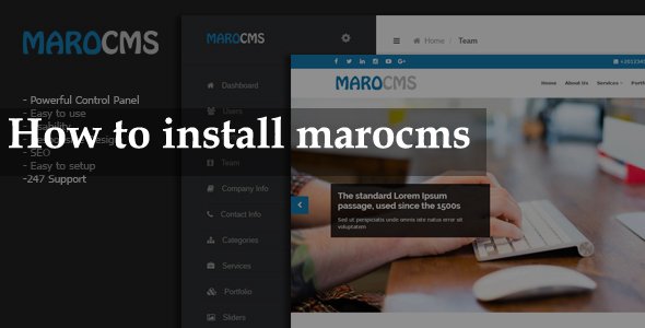 How to install marocms script