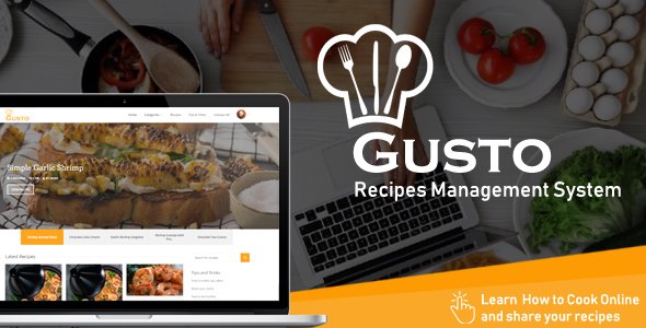 Gusto - Recipes Management System