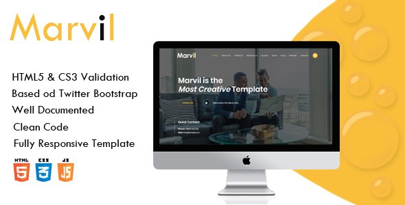 Marvil - Multi purpose HTML Template