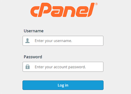 Login to cpanel account